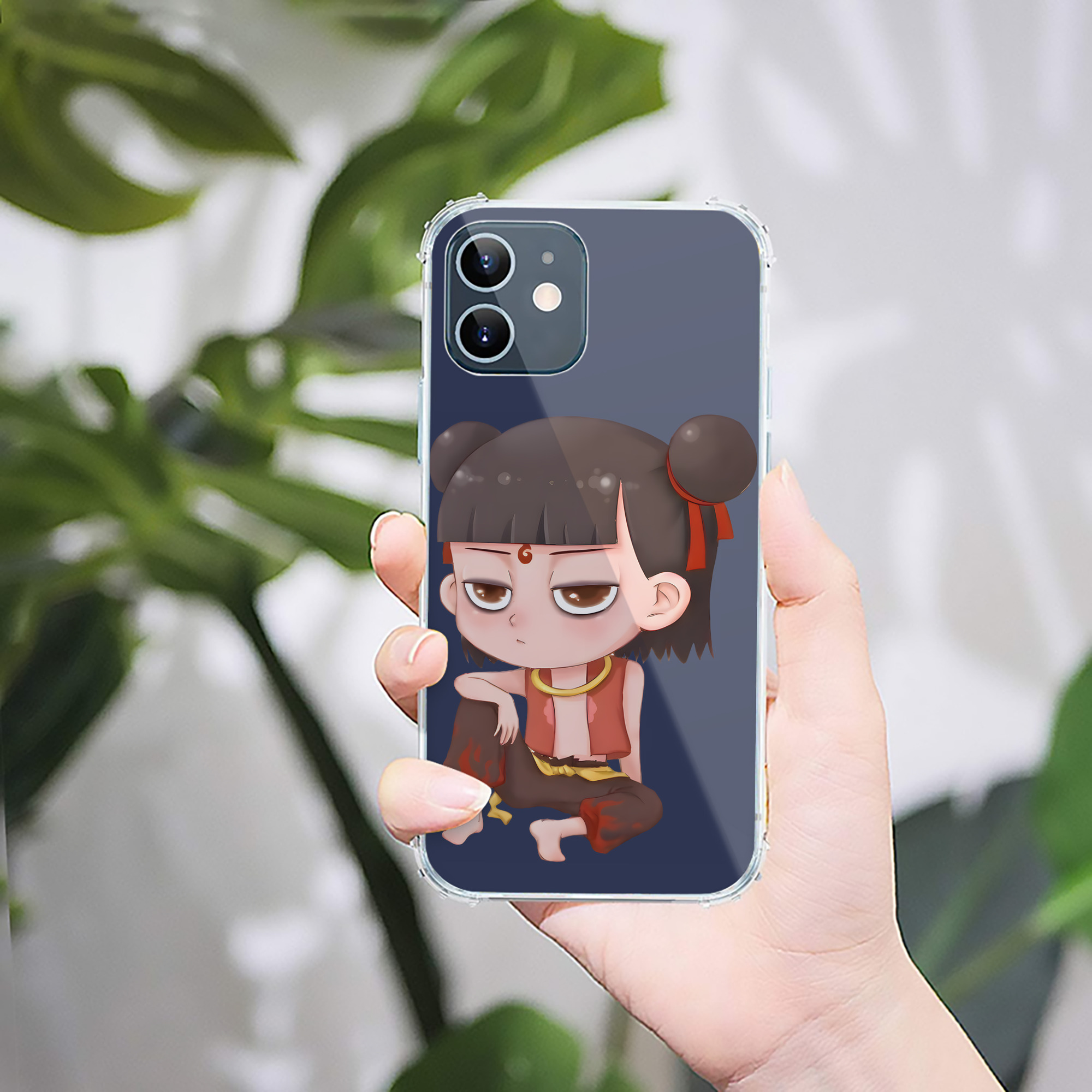 （画像用） Ne Zha 2 ナタ 魔童の大暴れ 【iPhone 12シリーズ対応】透明スマホケース（クリアソフトケース）